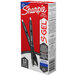 Sharpie 2096146 S-Gel Blue Ink with Black Barrel 0.5mm Retractable Gel Pen - 12/Pack Main Thumbnail 2