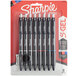 A package of 8 Sharpie S-Gel retractable gel pens with assorted ink colors.