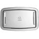 A stainless steel rectangular Koala Kare baby changing station with a white logo.