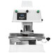 A white and black Proluxe Impact X1 automatic pizza dough press with a screen.