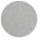 A round gray Art Marble Furniture table top with white veins.