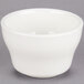Choice 7.25 oz. Ivory (American White) Rolled Edge Stoneware Bouillon Cup - 36/Case Main Thumbnail 3
