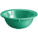 An Acopa Foundations green melamine bowl.