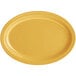 A yellow oval platter.