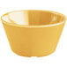 A yellow Acopa Foundations melamine bouillon bowl.
