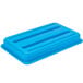 A blue rectangular Carlisle CaterCooler cold pack with vertical lines.