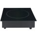 A black rectangular Spring USA induction warmer with a white circle on a black base.