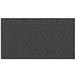 A rectangular grey and black Lavex Chevron Rib entrance mat.