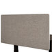 A Luxor slate grey fabric desk privacy panel.