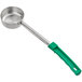 Choice 4 oz. Green Solid Portion Spoon Main Thumbnail 3