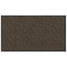 A brown Lavex door mat with black chevron trim.
