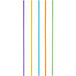 A group of colorful neon straws with different colors.