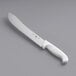 A Choice 10" Butcher Knife with a white handle.
