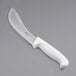A Choice 5" Curved Skinning Knife with a white handle.