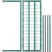 A green wire grid frame with four bars.