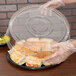 Sabert 5518 18" Clear Plastic Round High Dome Lid   - 3/Pack Main Thumbnail 1