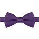 A Henry Segal dark purple poly-satin bow tie with adjustable band.