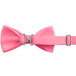A Henry Segal hot pink poly-satin bow tie with metal buckle.