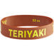 Choice "Teriyaki" Silicone Squeeze Bottle Label Band for 32 oz. Standard & Wide Mouth Bottles