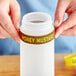 Choice "Honey Mustard" Silicone Squeeze Bottle Label Band for 16, 20, and 24 oz. Standard & Wide Mouth Bottles Main Thumbnail 1