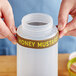 Choice "Honey Mustard" Silicone Squeeze Bottle Label Band for 32 oz. Standard & Wide Mouth Bottles Main Thumbnail 1