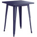 Lancaster Table & Seating Alloy Series 24" x 24" Navy Dining Height Outdoor Table Main Thumbnail 3