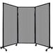 Versare Light Gray Poly Quick-Wall Folding Portable Room Divider Main Thumbnail 1