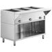 ServIt Three Pan Sealed Well Electric Steam Table with Partially Enclosed Base - 120V, 1500W Main Thumbnail 2