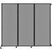 A light gray Versare Quick-Wall folding room divider.