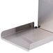 A Bunn stainless steel tray with a black handle.