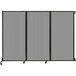 Versare Light Gray Poly Wall-Mounted Quick-Wall Folding Room Divider Main Thumbnail 1