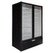 Beverage-Air LV49HC-1-B LumaVue 52" Black Refrigerated Glass Door Merchandiser with LED Lighting Main Thumbnail 2