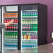 Beverage-Air LV49HC-1-B LumaVue 52" Black Refrigerated Glass Door Merchandiser with LED Lighting Main Thumbnail 1