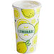 A white Carnival King paper cup with lemons on it.
