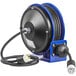 A blue and black Coxreels power cord reel with a 30' extension cord.