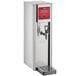An Avantco stainless steel hot water dispenser with digital controls.