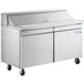 Avantco A Plus APST-60-16 60" 2 Door Stainless Steel Refrigerated Sandwich / Salad Prep Table Main Thumbnail 2