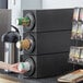 Choice Black Stackable Countertop 8 - 44 oz. Cup Dispenser Cabinet - 3 Slot Main Thumbnail 1