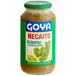 A jar of Goya Recaito cilantro cooking base on a counter.
