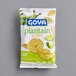 A bag of Goya Lime Plantain Chips with a picture of a plantain on the front.
