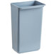 A gray plastic Choice refuse bin with a lid.