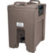 Cambro UC1000194 Ultra Camtainers® 10.5 Gallon Granite Sand Insulated Beverage Dispenser Main Thumbnail 1