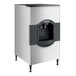 An Avantco stainless steel ice dispenser with black and grey accents.