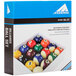 A box of Mizerak Deluxe billiard balls.