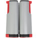 A Stiga retractable ping pong net set with red and grey accents.