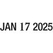 A black Cosco self-inking dater stamp with the date January 17, 2021.