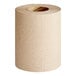 A Lavex 2-ply natural kraft mini center pull paper towel roll on a white background.
