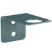A close-up of a green Metroseal 3 wall mount intermediate bracket with holes on the side.