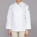 Chef Revival Gold Chef-Tex LJ008 Ladies White Customizable Corporate Jacket with Black Piping Main Thumbnail 1
