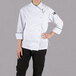 Chef Revival Gold Chef-Tex LJ008 Ladies White Customizable Corporate Jacket with Black Piping Main Thumbnail 2